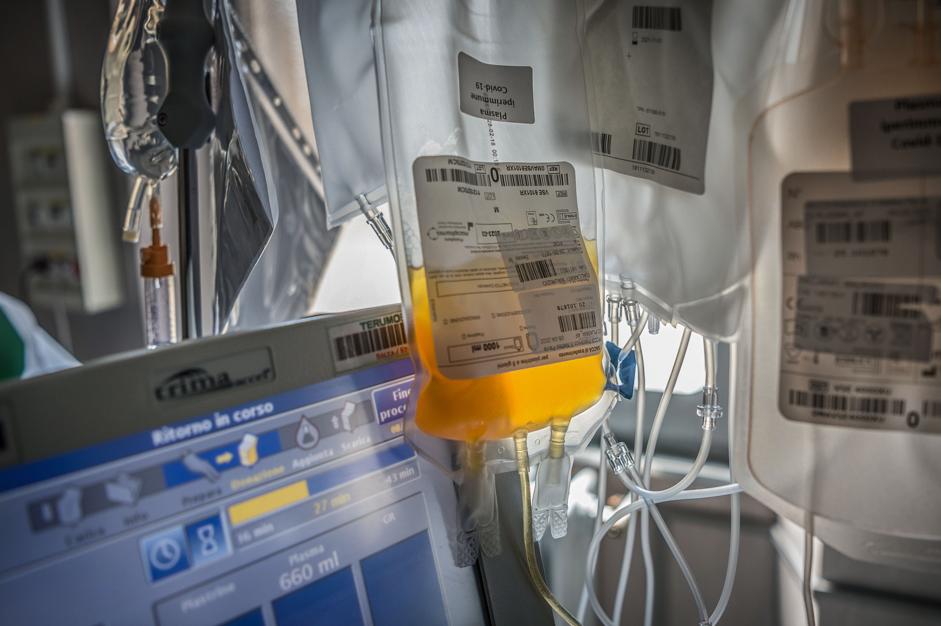 Aifa-Iss, plasma guariti non riduce rischio peggioramento o morte per Covid